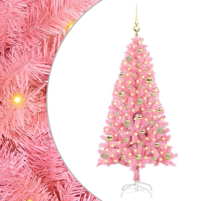 vidaXL Christmas Tree Pink 150 cm PVC 2