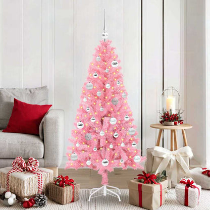 vidaXL Christmas Tree PVC 150 cm Pink