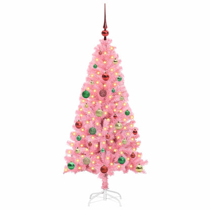 vidaXL Christmas Tree Pink 150 cm PVC 3