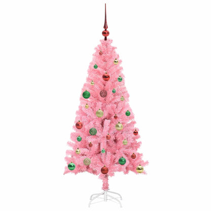 vidaXL Christmas Tree Pink 150 cm PVC 6