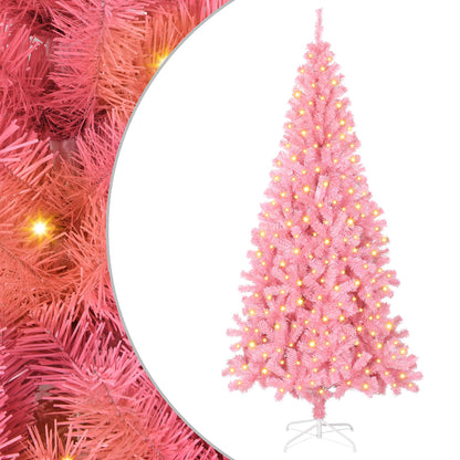 vidaXL Christmas Tree Pink 180 cm PVC 2