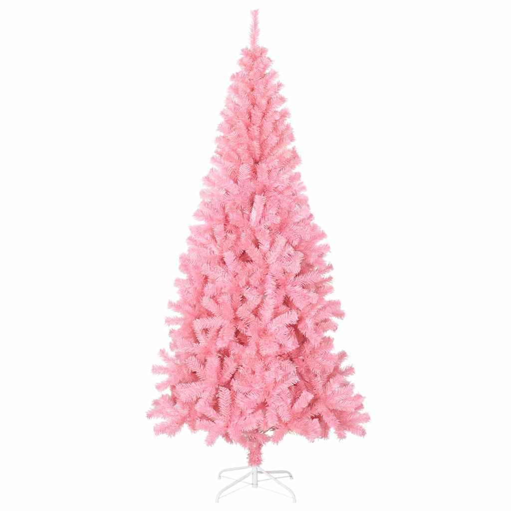 vidaXL Christmas Tree Pink 180 cm PVC 4