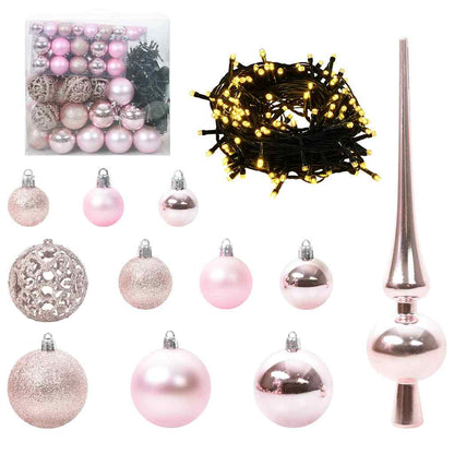 vidaXL Christmas Tree Pink 180 cm PVC 6