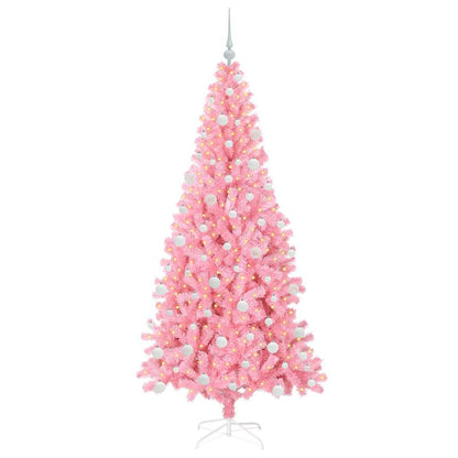 vidaXL Christmas Tree Pink 180 cm PVC 3