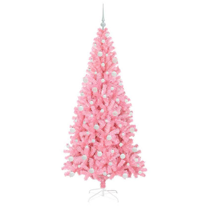 vidaXL Christmas Tree Pink 180 cm PVC 4