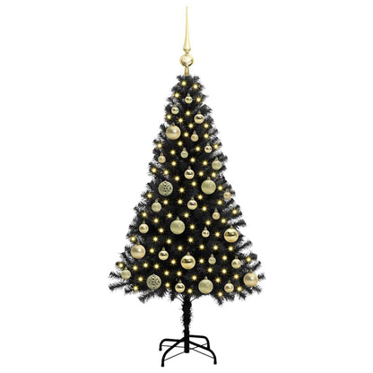 vidaXL Christmas Tree Black 120 cm PVC 3