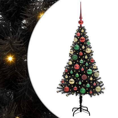vidaXL Christmas Tree Black 120 cm PVC 2