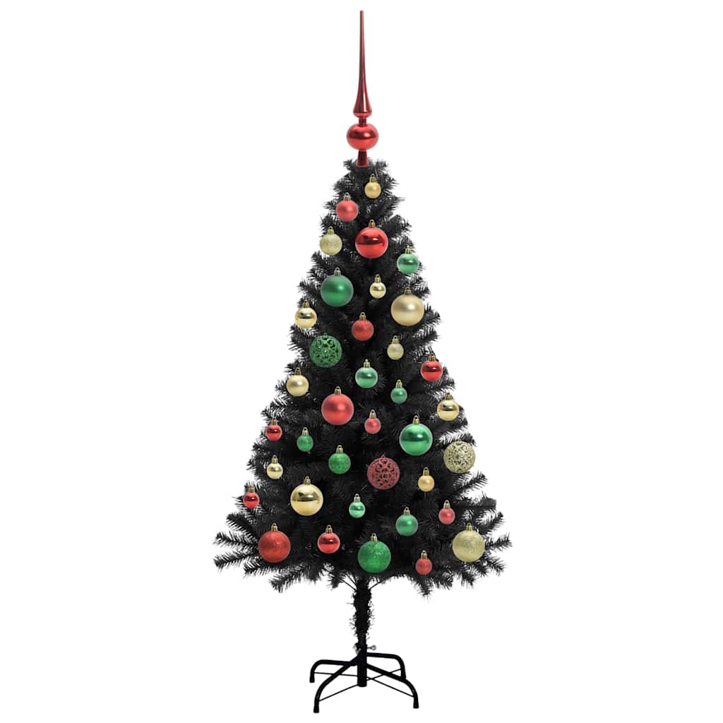 vidaXL Christmas Tree Black 120 cm PVC 6