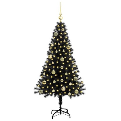 vidaXL Christmas Tree Black 150 cm PVC 3