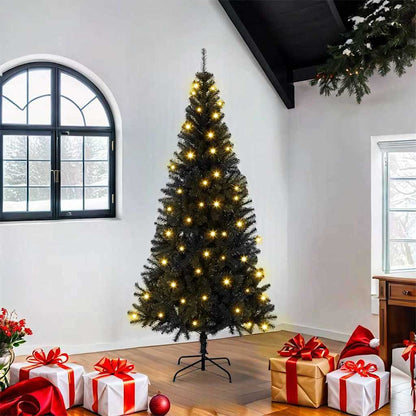vidaXL Christmas Tree Black 180 cm PVC 1