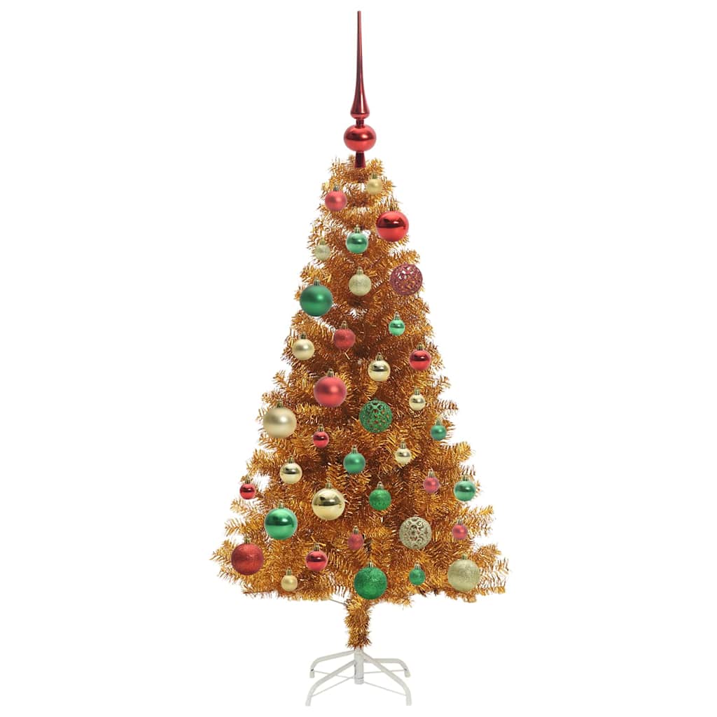 vidaXL Christmas Tree Gold 120 cm PET 6