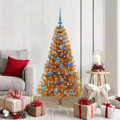 vidaXL Christmas Tree PET 150 cm Gold