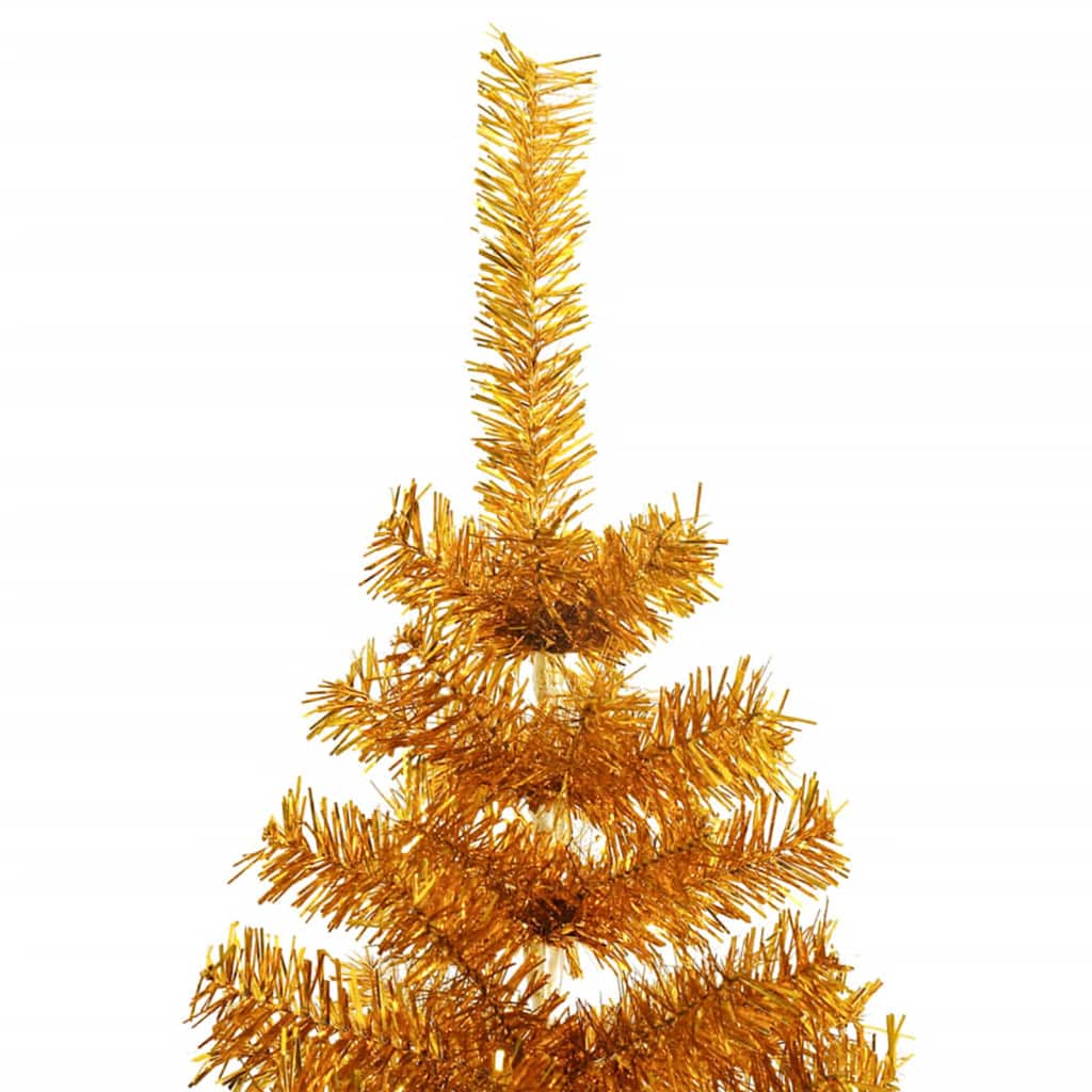 vidaXL Christmas Tree Gold 180 cm PET 4