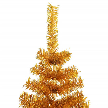 vidaXL Christmas Tree Gold 180 cm PET 4