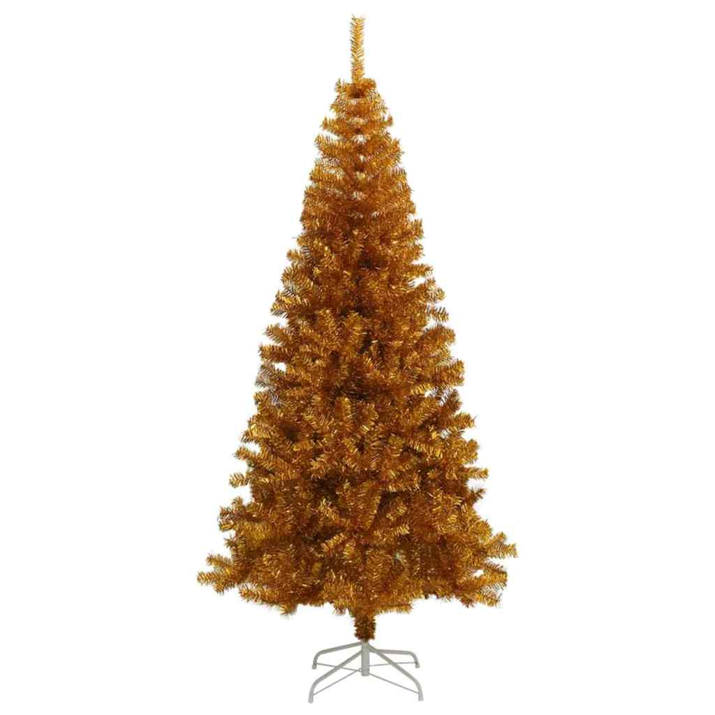 vidaXL Christmas Tree Gold 180 cm PET 2