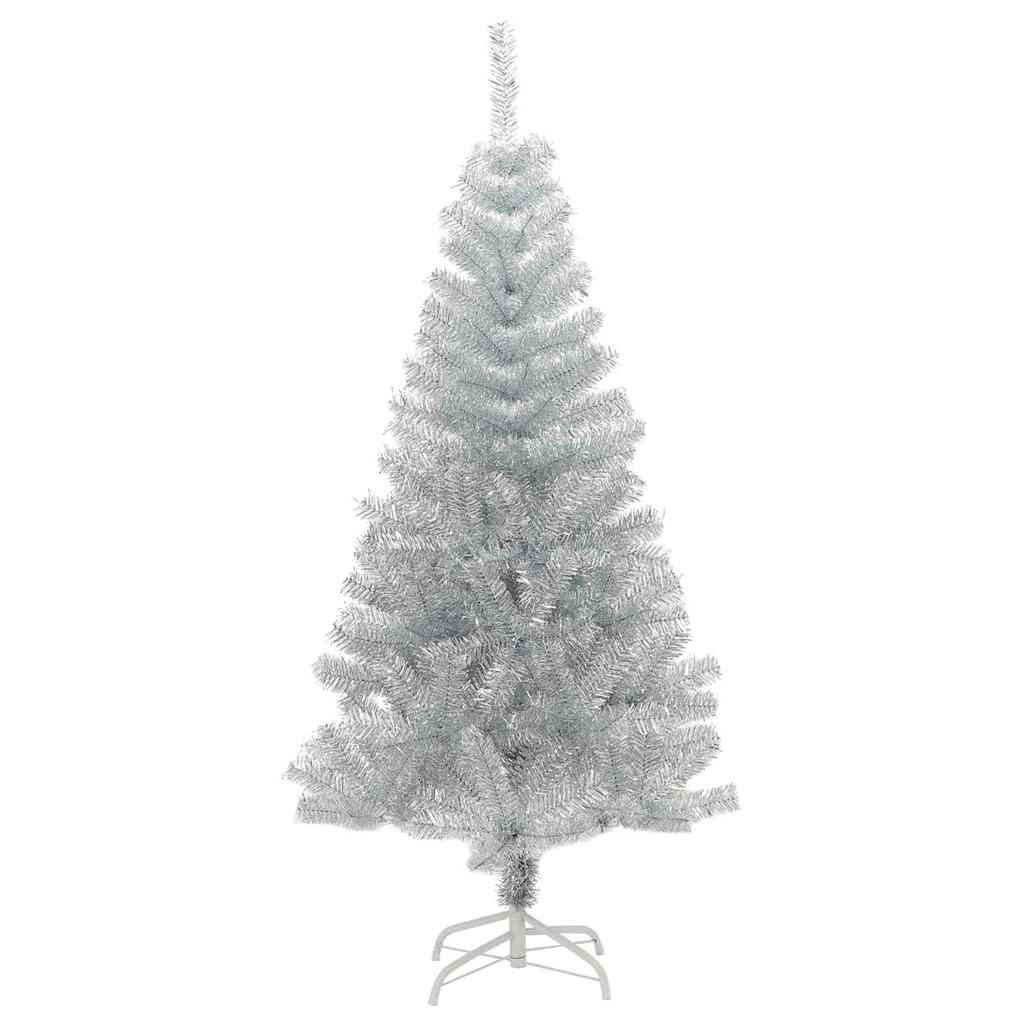 vidaXL Christmas Tree Silver 150 cm PET 5