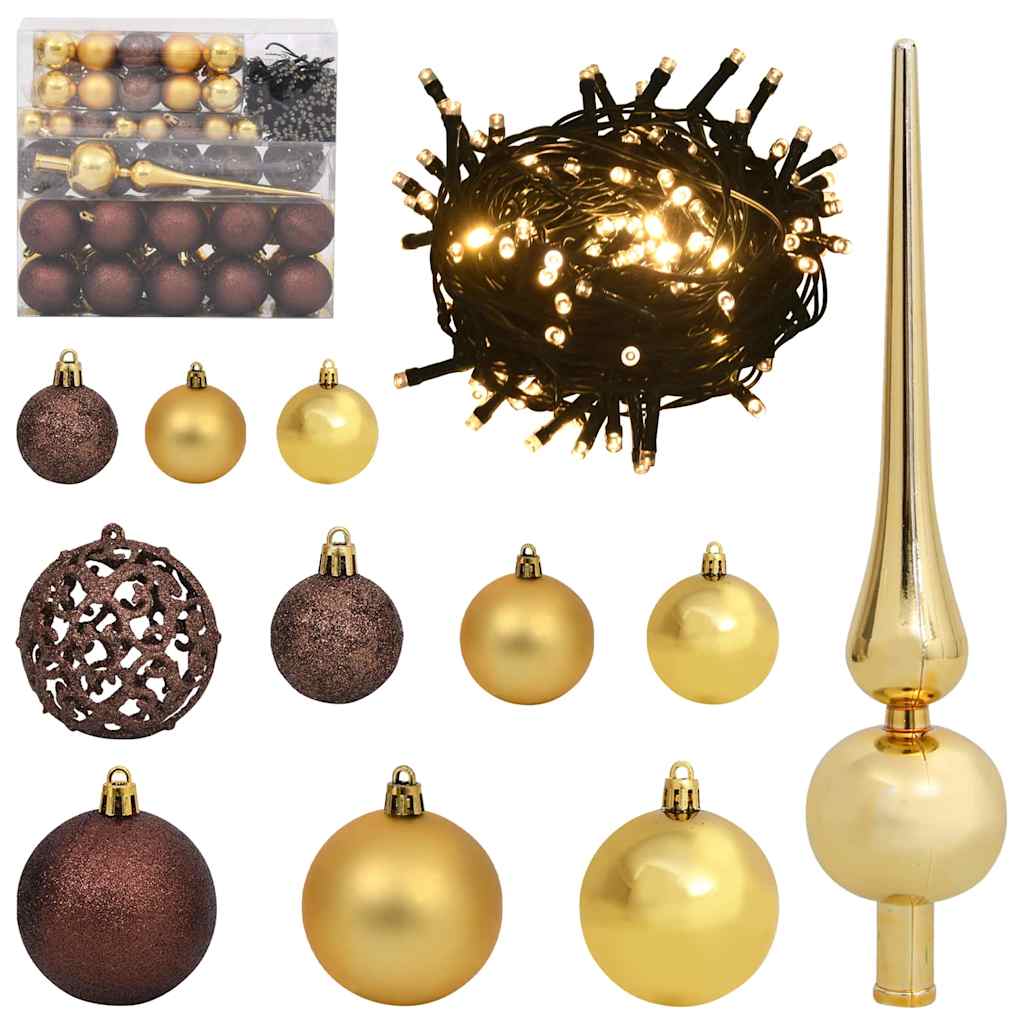 vidaXL Artificial Pre-lit Christmas Tree Green 180 cm PVC and Metal 6