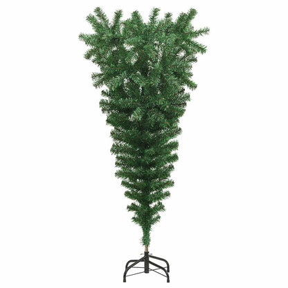 vidaXL Upside-down Artificial Pre-lit Christmas Tree with Ball Set PVC 5