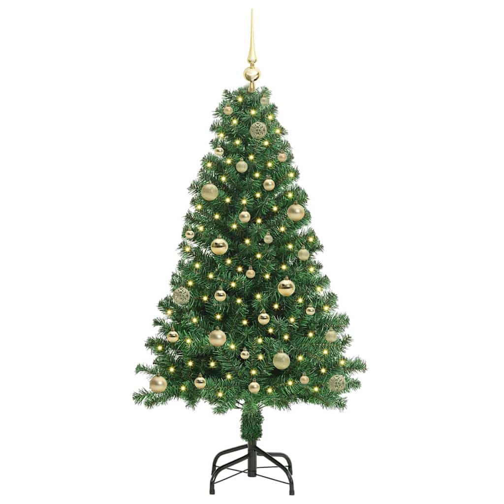 vidaXL Artificial Christmas Tree with 150 LEDs with Stand Green 150 cm 3