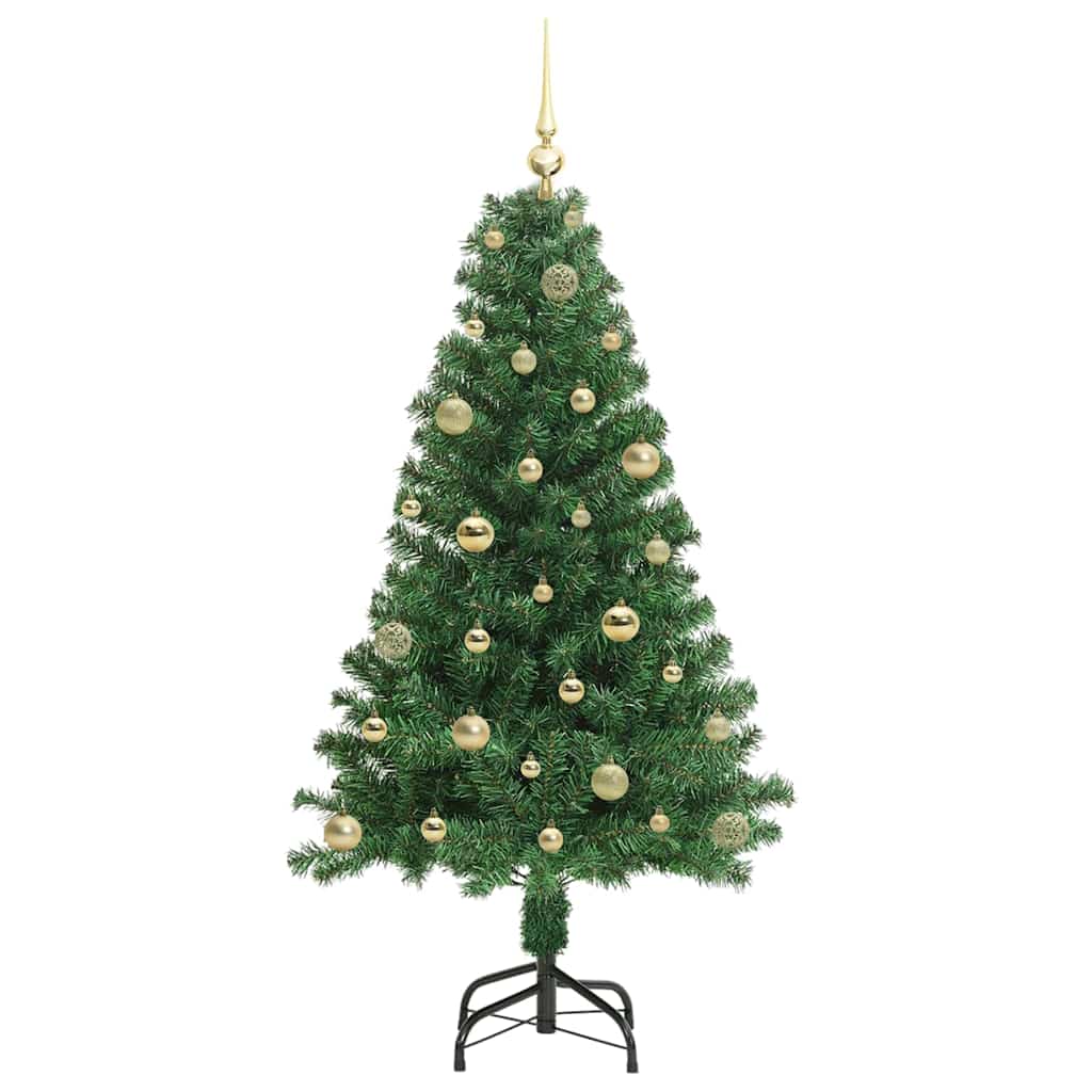 vidaXL Artificial Christmas Tree with 150 LEDs with Stand Green 150 cm 4