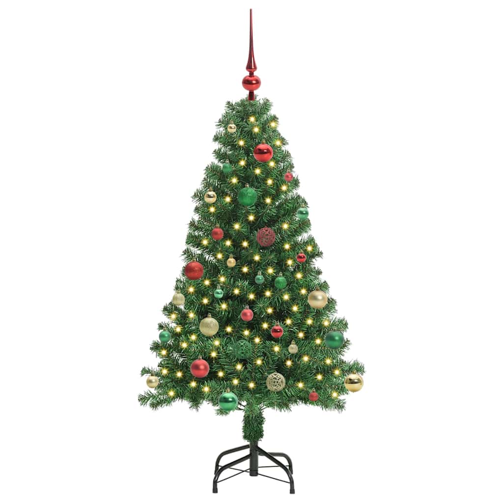 vidaXL Artificial Christmas Tree with 150 LEDs with Stand Green 150 cm 3