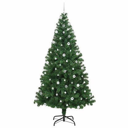 vidaXL Artificial Christmas Tree with 300 LEDs with Stand Green 240 cm 4