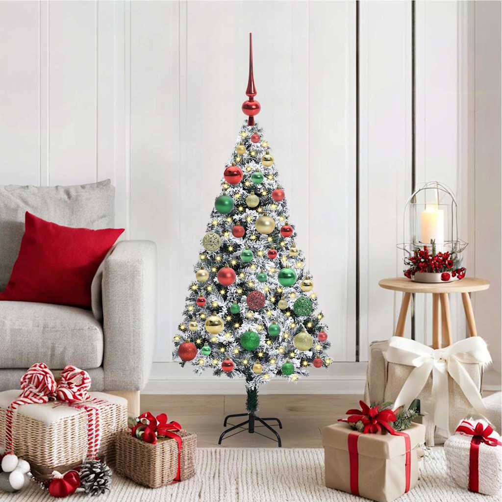 vidaXL Artificial Christmas Tree White 120 cm 1