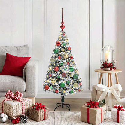 vidaXL Artificial Christmas Tree White 120 cm 1