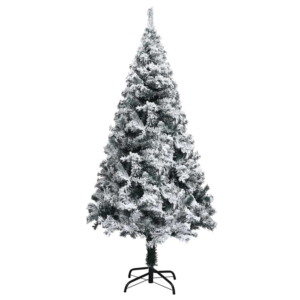vidaXL Artificial Christmas Tree with 150 LEDs with Stand White 150 cm 5