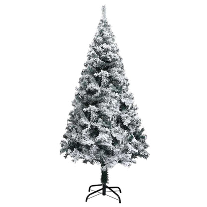 vidaXL Artificial Christmas Tree with 150 LEDs with Stand White 150 cm 5