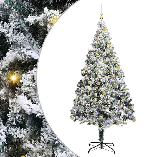 vidaXL Artificial Christmas Tree White 180 cm 2