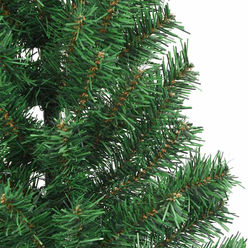 vidaXL Artificial Pre-lit Christmas Tree Green 240 cm PVC 6