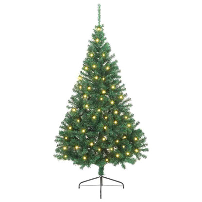 vidaXL Artificial Pre-lit Christmas Tree Green 240 cm PVC 2
