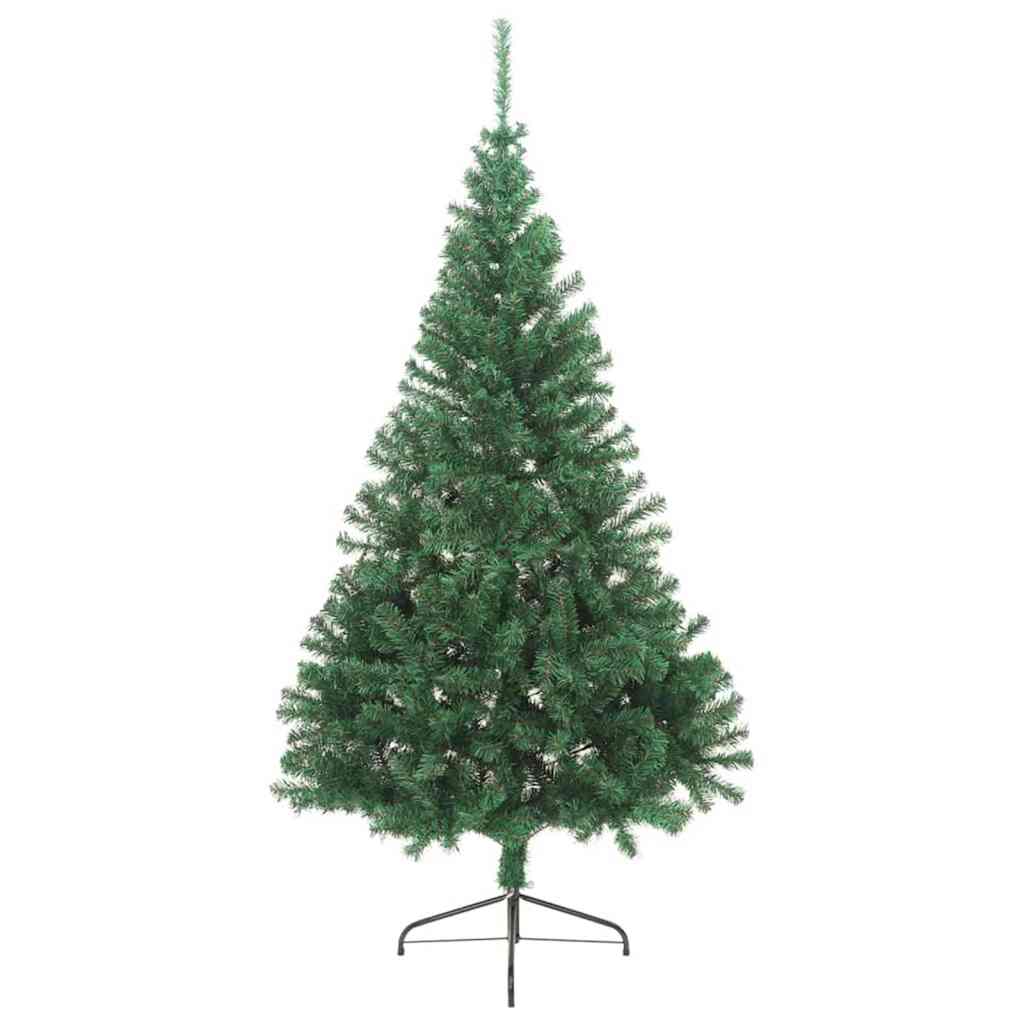 vidaXL Artificial Pre-lit Christmas Tree Green 240 cm PVC 3