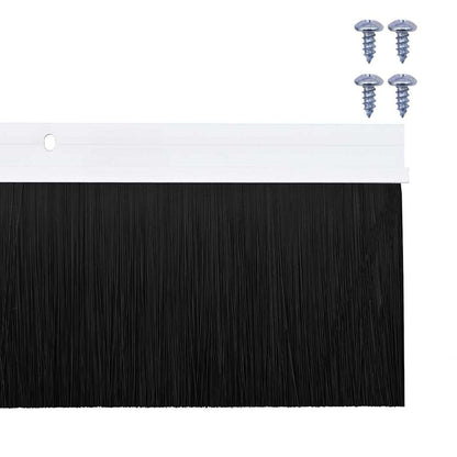 vidaXL Screw-on Door Brush Seals 12 pcs White 100 cm Aluminium Alloy 6