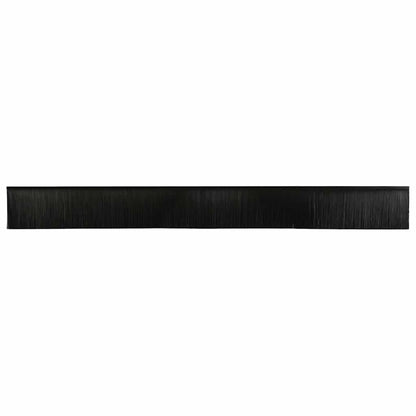 vidaXL Screw-on Door Brush Seals 12 pcs Black 100 cm Aluminium Alloy 6