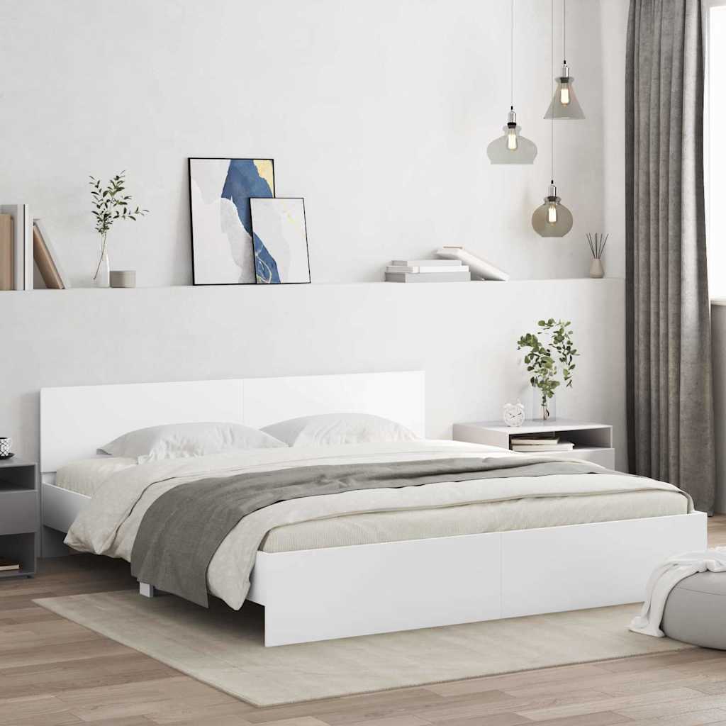 vidaXL Bed Frame without Mattress White