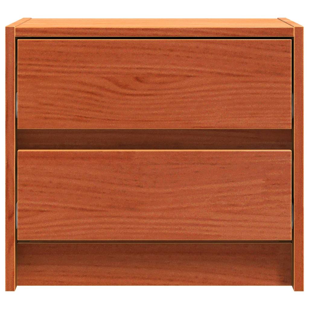 vidaXL Bedside Tables Wax Brown 40 x 30.5 x 35.5 cm Pine Wood 5