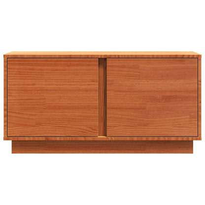 vidaXL TV Cabinet Wax Brown 80 x 35 x 40.5 cm Solid Pine Wood 6