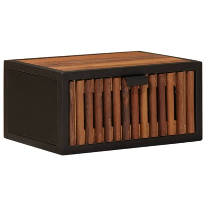 vidaXL Handmade Bedside Cabinet Natural 40 x 30 x 20 cm 2