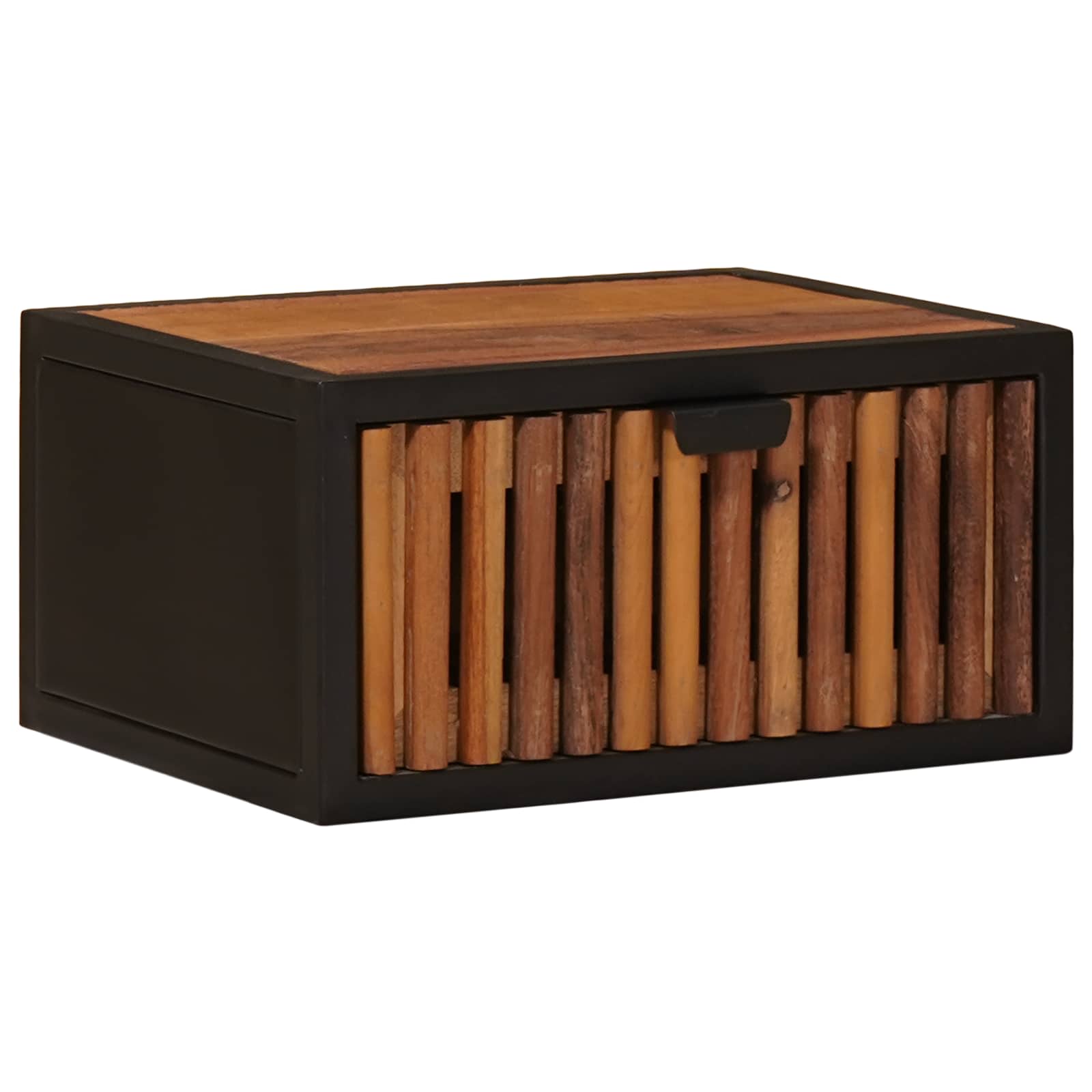 vidaXL Handmade Bedside Cabinet Natural 40 x 30 x 20 cm 3