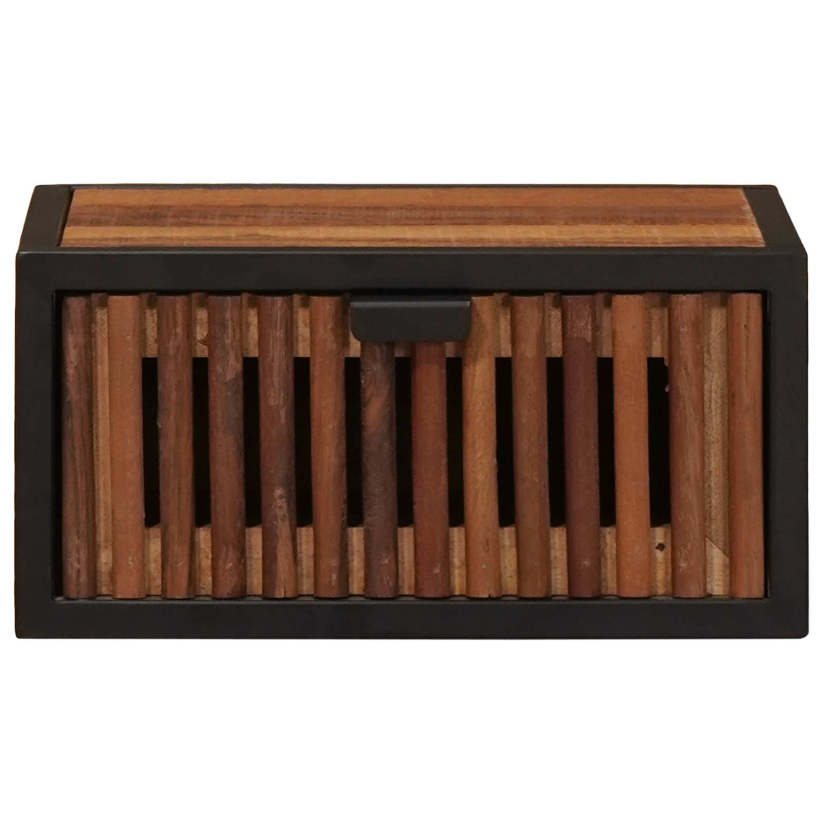 vidaXL Handmade Bedside Cabinet Natural 40 x 30 x 20 cm 6