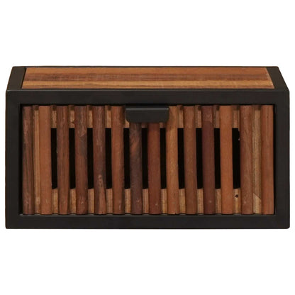 vidaXL Handmade Bedside Cabinet Natural 40 x 30 x 20 cm 6