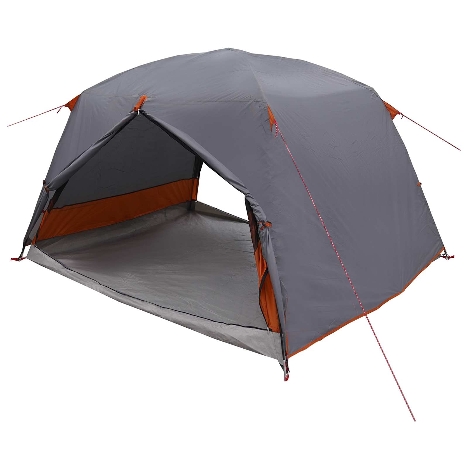 vidaXL Backpacking Tent 2-Person Grey and Orange 2