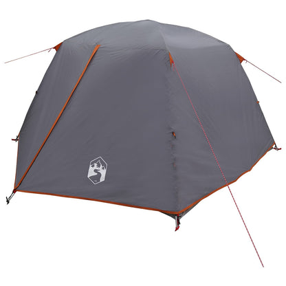 vidaXL Backpacking Tent 2-Person Grey and Orange 3