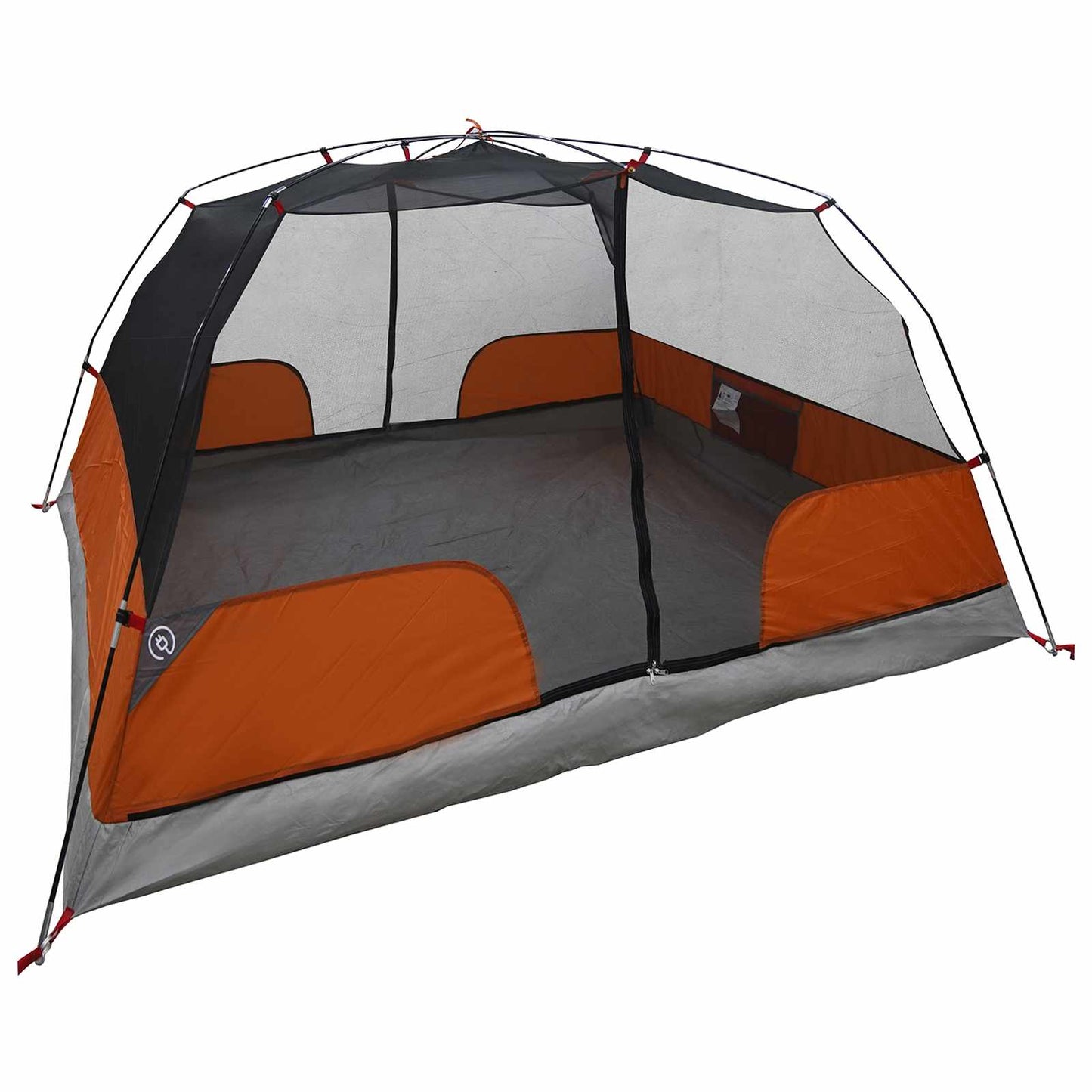 vidaXL Backpacking Tent 2-Person Grey and Orange 4