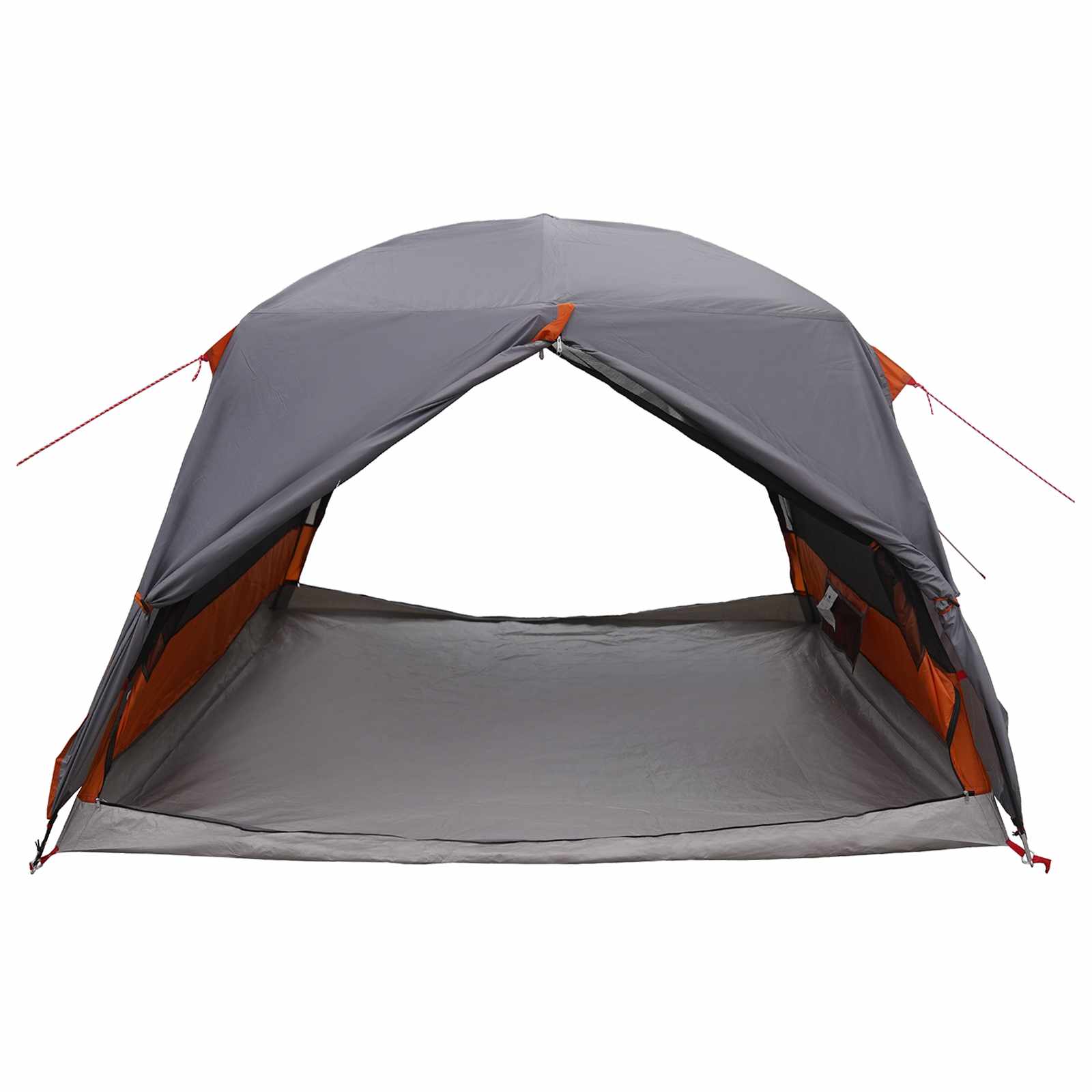 vidaXL Backpacking Tent 2-Person Grey and Orange 5