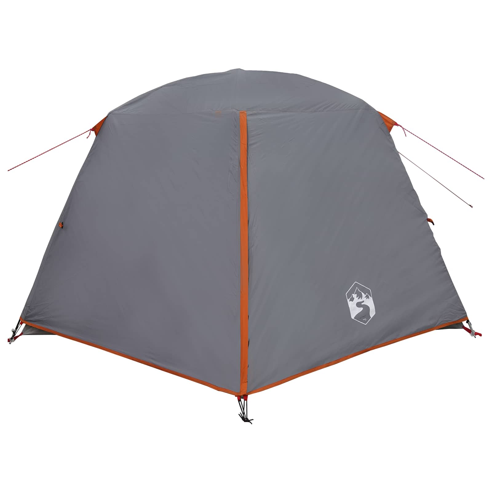 vidaXL Backpacking Tent 2-Person Grey and Orange 6