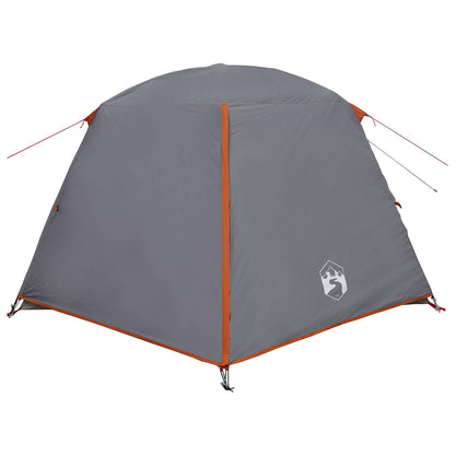 vidaXL Backpacking Tent 2-Person Grey and Orange 6