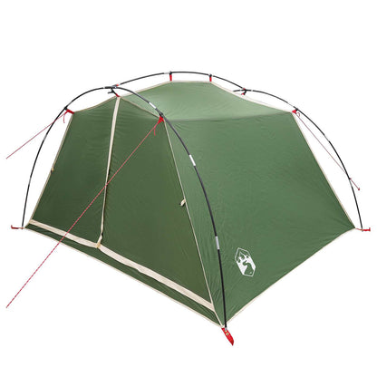 vidaXL Tunnel Tent 4-Person Green 185T Polyester with PU Coating 3
